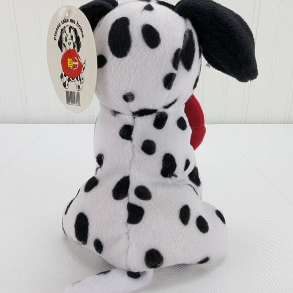 Art's Toy Firefighter Dalmatian Puppy Dog Bean Bag Plush 6" Stuffed Animal 911 - Picture 5 of 9